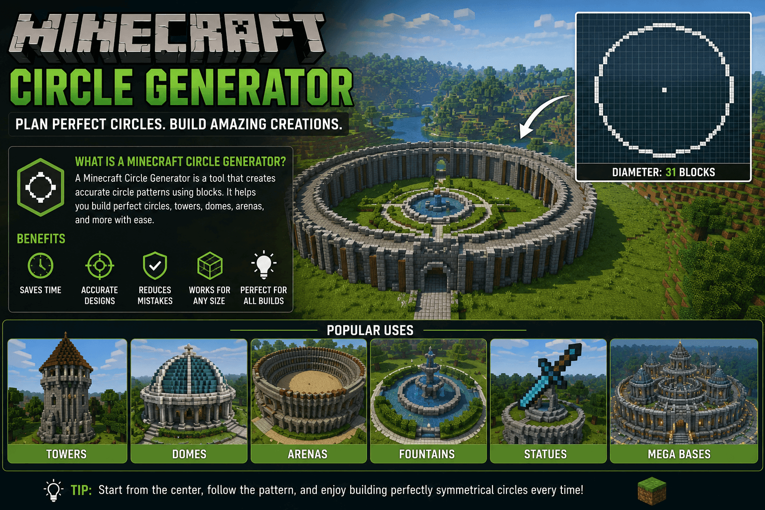 Minecraft Circle Generator